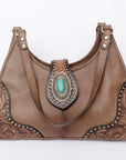American Darling Hand Tooled Genuine Leather Women Bag Western Handbag Purse