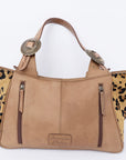 American Darling Hand Tooled Hair On Genuine Leather Women Bag Western Handbag Purse