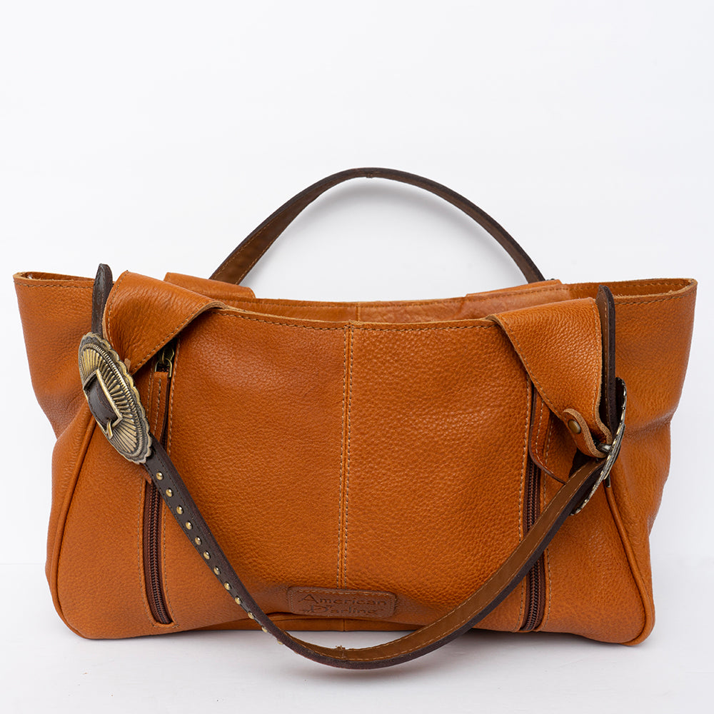American Darling Hand Tooled Hair On Genuine Leather Women Bag Western Handbag Purse
