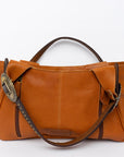 American Darling Hand Tooled Hair On Genuine Leather Women Bag Western Handbag Purse