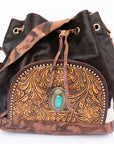 American Darling Hand Tooled Genuine Leather Women Bag Western Handbag Purse