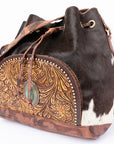 American Darling Hand Tooled Genuine Leather Women Bag Western Handbag Purse
