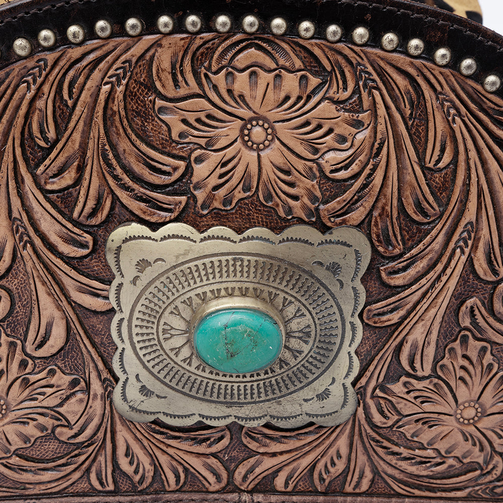 American Darling Hand Tooled Genuine Leather Women Bag Western Handbag Purse