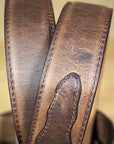 3D Crazy Correct Brown Men'S Western Basic Leather Belt