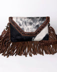 American Darling ADBGM298B Clutch Hair-On Genuine Leather Women Bag Western Handbag Purse