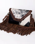 American Darling ADBGM298B Clutch Hair-On Genuine Leather Women Bag Western Handbag Purse