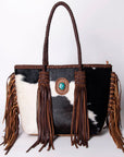 American Darling ADBGM276B Tote Hair-On Genuine Leather Women Bag Western Handbag Purse