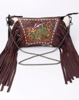 American Darling Cross Body I Hand Tooled Hair-On Genuine Leather Women Bag Western Handbag Purse