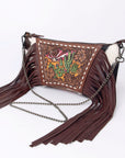 American Darling Cross Body I Hand Tooled Hair-On Genuine Leather Women Bag Western Handbag Purse