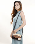 American Darling Cross Body I Hand Tooled Hair-On Genuine Leather Women Bag Western Handbag Purse