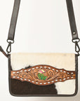 American Darling Cross Body I Hand Tooled Hair-On Genuine Leather Women Bag Western Handbag Purse