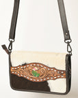 American Darling Cross Body I Hand Tooled Hair-On Genuine Leather Women Bag Western Handbag Purse