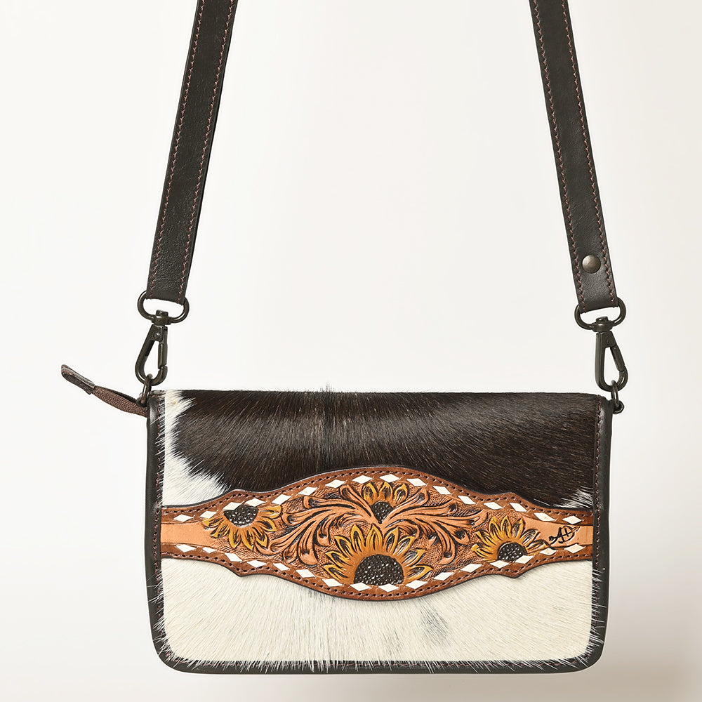 American Darling Cross Body I Hand Tooled Hair-On Genuine Leather Women Bag Western Handbag Purse