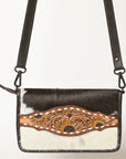 American Darling Cross Body I Hand Tooled Hair-On Genuine Leather Women Bag Western Handbag Purse