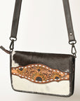 American Darling Cross Body I Hand Tooled Hair-On Genuine Leather Women Bag Western Handbag Purse