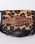 American Darling Cross Body I Hand Tooled Hair-On Genuine Leather Women Bag Western Handbag Purse