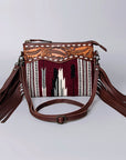 American Darling Cross Body Hand Tooled Saddle Blanket Genuine Leather Women Bag Western Handbag Purse