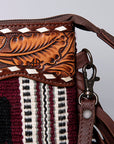 American Darling Cross Body Hand Tooled Saddle Blanket Genuine Leather Women Bag Western Handbag Purse