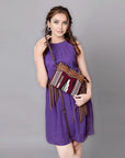 American Darling Cross Body Hand Tooled Saddle Blanket Genuine Leather Women Bag Western Handbag Purse