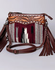 American Darling Cross Body Hand Tooled Saddle Blanket Genuine Leather Women Bag Western Handbag Purse