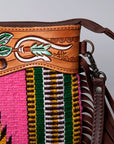 American Darling Cross Body Hand Tooled Saddle Blanket Genuine Leather Women Bag Western Handbag Purse