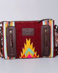American Darling Cross Body Hand Tooled Saddle Blanket Genuine Leather Women Bag Western Handbag Purse