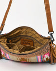 American Darling Cross Body Hand Tooled Saddle Blanket Genuine Leather Women Bag Western Handbag Purse