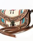ADBG829G American Darling Hand Tooled Saddle Blanket Genuine Leather Women Bag Western Handbag Purse