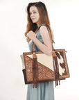 American Darling Tote Hand Tooled Saddle Blanket Genuine Leather Women Bag Western Handbag Purse