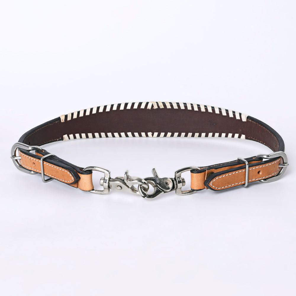 Bar H Equine Genuine Western American Leather Horse Premium Headstall &amp; Breast Collar Set