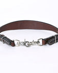 Bar H Equine Genuine Western American Leather Horse Premium Headstall & Breast Collar Set
