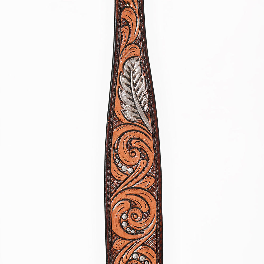 Bar H Equine Genuine Western American Leather Horse Premium Headstall &amp; Breast Collar Set