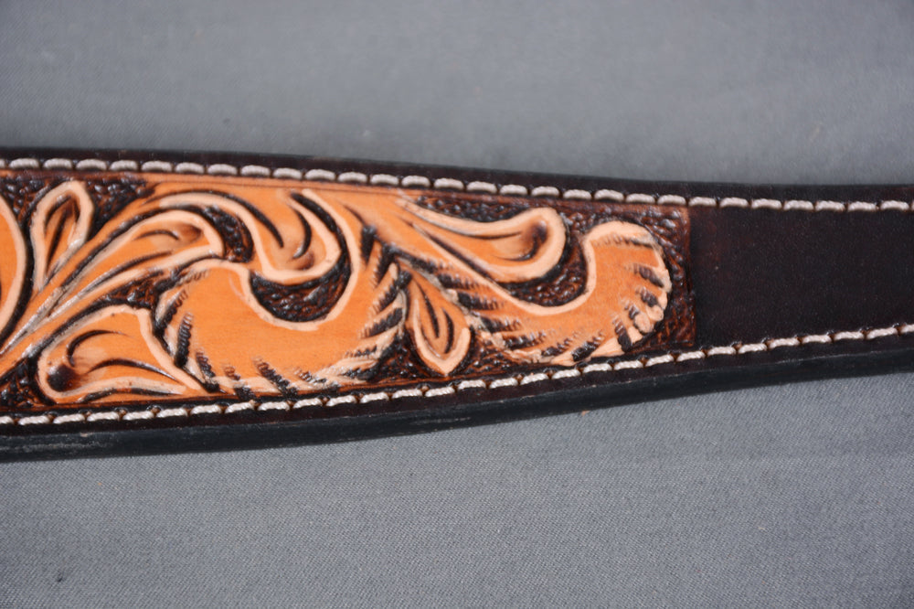 Bar H Equine Genuine Western American Leather Horse Premium Headstall &amp; Breast Collar Set