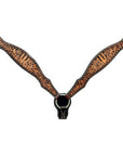 Bar H Equine Genuine Western American Leather Horse Premium Headstall & Breast Collar Set