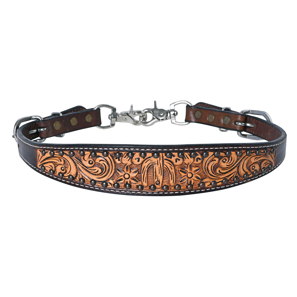 Bar H Equine Genuine Western American Leather Horse Premium Headstall &amp; Breast Collar Set