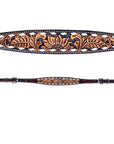 Bar H Equine Genuine Western American Leather Horse Premium Headstall & Breast Collar Set