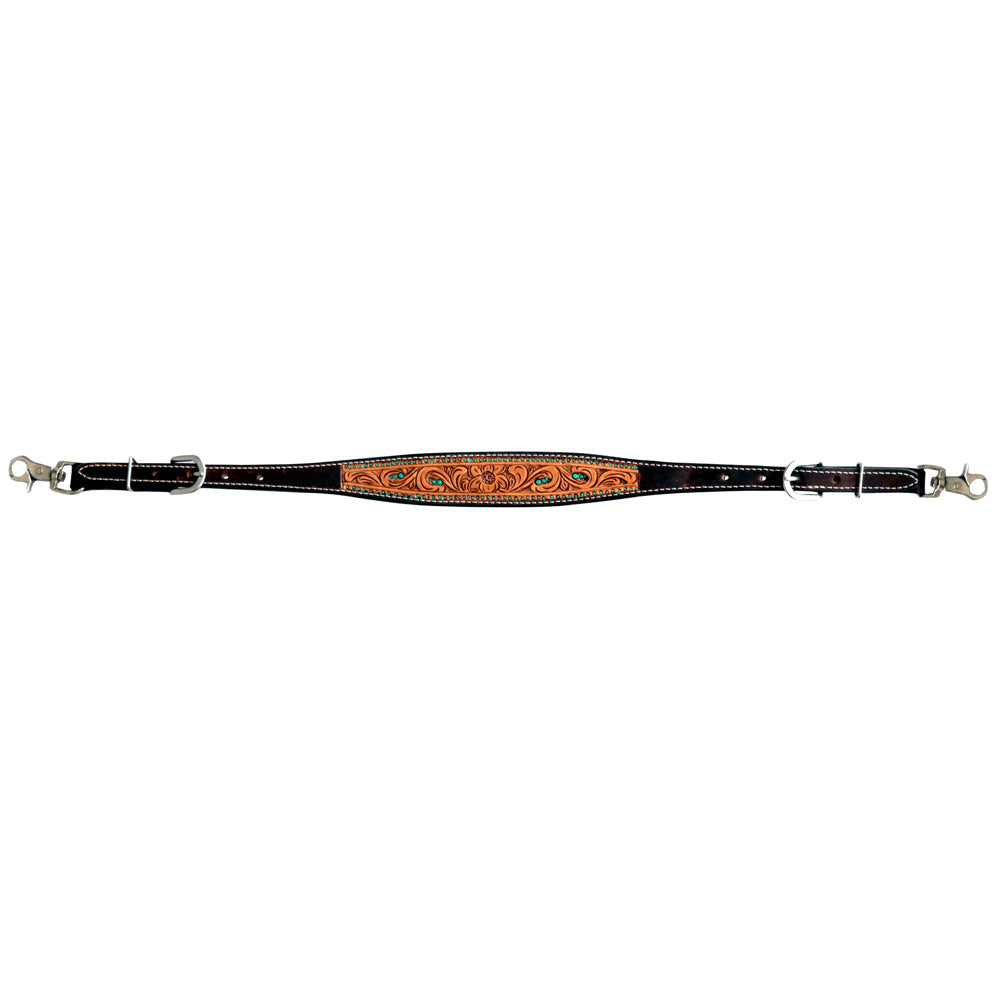 Bar H Equine Genuine Western American Leather Horse Premium Headstall &amp; Breast Collar Set