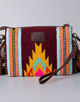 American Darling Cross Body Hand Tooled Saddle Blanket Genuine Leather Women Bag Western Handbag Purse