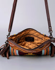 American Darling Cross Body Hand Tooled Saddle Blanket Genuine Leather Women Bag Western Handbag Purse