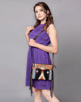 American Darling Cross Body Hand Tooled Saddle Blanket Genuine Leather Women Bag Western Handbag Purse