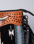 American Darling Cross Body Hand Tooled Saddle Blanket Genuine Leather Women Bag Western Handbag Purse