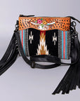 American Darling Cross Body Hand Tooled Saddle Blanket Genuine Leather Women Bag Western Handbag Purse