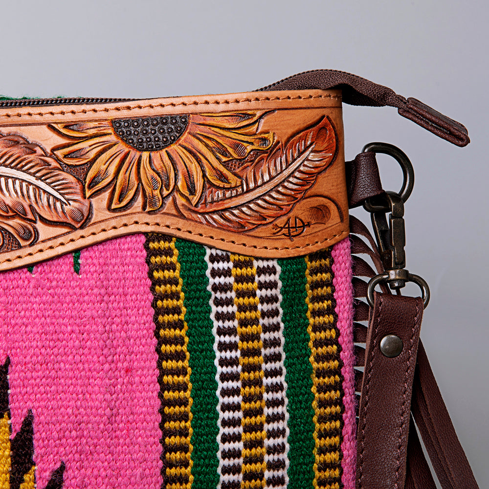 American Darling Cross Body Hand Tooled Saddle Blanket Genuine Leather Women Bag Western Handbag Purse