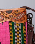 American Darling Cross Body Hand Tooled Saddle Blanket Genuine Leather Women Bag Western Handbag Purse