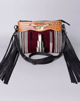 American Darling Cross Body Hand Tooled Saddle Blanket Genuine Leather Women Bag Western Handbag Purse