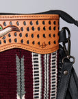 American Darling Cross Body Hand Tooled Saddle Blanket Genuine Leather Women Bag Western Handbag Purse