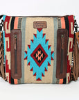American Darling ADBGZ700 Crossbody Hand Tooled Saddle Blanket Genuine Leather Women Bag Western Handbag Purse