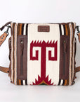 American Darling ADBGZ710 Crossbody Hand Tooled Saddle Blanket Genuine Leather Women Bag Western Handbag Purse