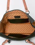 American Darling Tote Hand Tooled Saddle Blanket Genuine Leather Women Bag Western Handbag Purse
