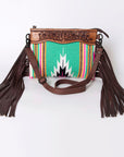 American Darling Cross Body Hand Tooled Saddle Blanket Genuine Leather Women Bag Western Handbag Purse